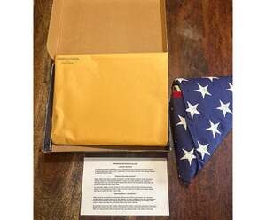 U.S. Capitol American Flag Flown Over Capitol Certificate Set